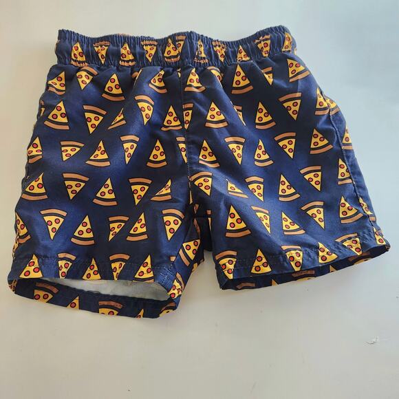 Appaman Toddler Boy's Swim Trunks Board Shorts Pizza Party Size 4T Summer - Picture 1 of 4